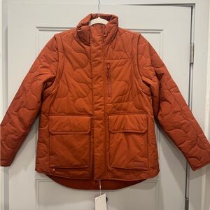 Halfdays Davis Convertible Rust Ski Jacket NWT